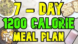 7  Day 1200 Calorie Meal Plan [upl. by Keryt]