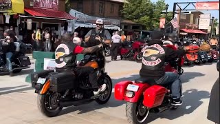 Hells Angels Roar in to Sturgis 2023 harleydavidson motorcycle hellsangels vid1607 Brotherhood [upl. by Eterg]