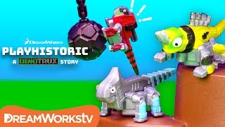 Dinotrux Revvit amp Ace Rescue Waldo  Dinotrux Presents PLAYHISTORIC [upl. by Pincus]