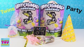 Hatchimals Surprise NEW Twin Babies Hatch Day Reveal Party Surprise Egg  PSToyReviews [upl. by Hartmann]