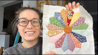 How to Sew a Dresden plate 2023 Scrappy Sampler Block 10 [upl. by Odille271]