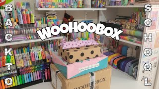 2022 WOOHOOBOX Back To School 😍  DEV okula dönüş kırtasiye alışverişim  Woohoobox woohoobox 💖 [upl. by Evante]