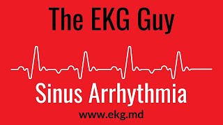 Sinus Arrhythmia EKG l The EKG Guy  wwwekgmd [upl. by Creigh]