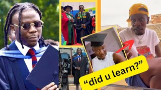 Stonebwoy Teases Shatta Wale With His Degree as He Prepares for GIMPA Graduation [upl. by Yanel]