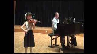 Concours de violon VatelotRampal 2022 C2N2 2ème prix Yuna 7ans [upl. by Ahsitil847]