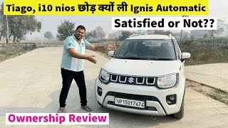 Maruti Ignis Automatic Ownership Review  10 Months 28000km Journey  Mileage Maintenance Safety [upl. by Ettelegna]