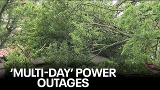 DFW Storm Damage Trail of damage in Dallas across North Texas [upl. by Oiziruam467]