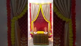 pooja decoration ideas with sareesfestival decoration ideasvaralakshmi decoration trendingviral [upl. by Guy]