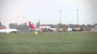 Leeds Bradford Airport  emergency exercise  video 1 [upl. by Kolb]