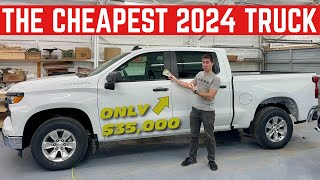 This Is The CHEAPEST Brand New Truck You Can Buy Today 2024 Chevy WT [upl. by Adnahsat]