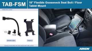 Easy Install iPad Air iPad or Galaxy Note or Tab 101 Tablet Car or Truck Mount  Arkon TABFSM [upl. by Neilla]