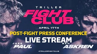 Triller Fight Club Jake Paul vs Ben Askren PostFight Press Conference LIVE Stream  MMA Fighting [upl. by Ahsan]