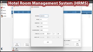 Hotel Room Management System HRMS  JAVA SWING MYSQL [upl. by Enahsal]