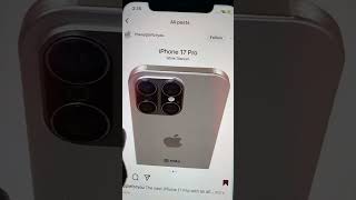 Apple iphone 17 leaks 🤯 New iphone 17 pro pictures came out shorts tech smartphone iphone new [upl. by Buine]