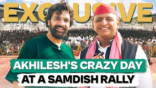 Inside Akhilesh Yadavs Wild Wild Rally ft Samdish Bhatia  Unfiltered by Samdish [upl. by Pantin]