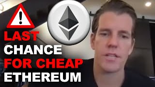 Tyler Winklevoss 2021 Crypto Warning Ethereum Biggest Opportunity Since AMAZON [upl. by Eirollam]