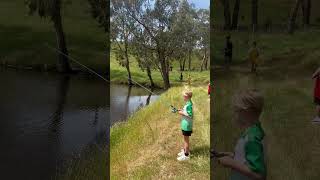 Dam fishing outdoors fishing countrylife outdoorlife mixitup activekids theboys kidsvideo [upl. by Rednaskela]