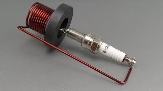 I make 220v Electric Generator from a Spark Plug [upl. by Tudela]