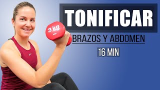 Fortalece tu Abdomen y Brazos 💪🏻😍 con atención intención y cariño  16 minutos [upl. by Merline]