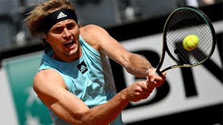 Arbeitssieg gegen Baez Zverev in Rom im Achtelfinale  SID [upl. by Bren654]