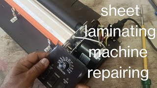 sheet lamination Machine no power problem how to fix it [upl. by Aciretehs700]