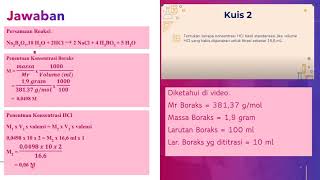 Pembahasan Tugas Asidi Alkalimetri 1 [upl. by Sorips943]