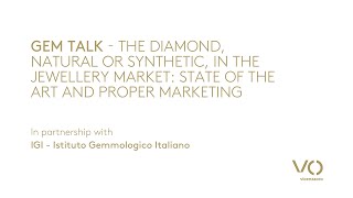 ITA VOS23  GEM TALK  THE DIAMOND IN THE JEWELLERY MARKET STATE OF THE ART AND PROPER MARKETING [upl. by Isleana360]