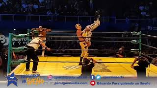 TRIPLE AMENAZA EN ORIGENES TIGRE BLANCO VS CASTIGADOR VS BRAZO DE ORO JR [upl. by Barney]