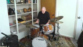 afrocuban mambo for drumset in 98 [upl. by Feeley470]