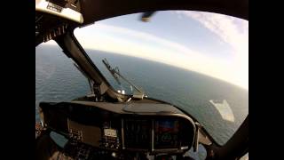 AMAZING Helicopter Ofshore Action AW139  FANTASTIC view  Cockpit view [upl. by Asaert]