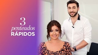 3 penteados para cabelo liso e fino com Ulisses SJ  Beleza na Web [upl. by Ahsihat]