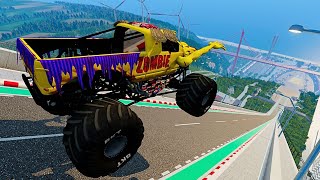 💀 Zombie Chaos on the Monster Jam Jump Ramp [upl. by Rozanna]