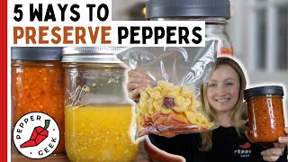 5 Ways to Preserve and Store Your Peppers  Pepper Geek [upl. by Iline]