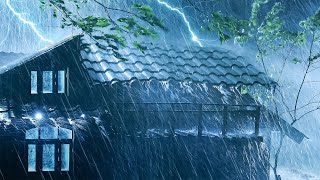 Rain Sounds for Sleeping 247  Heavy Rainstorm Sounds for Deep Sleep  Thunderstorm Sounds [upl. by Cinomod]