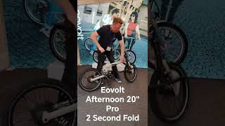 Incredible Eovolt Folding Ebikes Pro Range 2 Second Fold ebike [upl. by Inimod906]