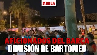 Aficionados del Barça piden la dimisión de Bartomeu I MARCA [upl. by Wing]