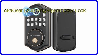 REVIEW 2024 AkaGear DS10 Fingerprint Door Lock ESSENTIAL details [upl. by Labotsirc]