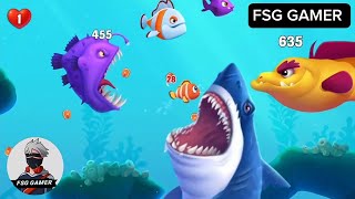 Fishdomdom Ads new trailer 74 update Gameplay hungry fish video [upl. by Colner487]