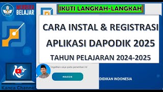 CARA INSTAL DAPODIK 2025 [upl. by Kcirddor525]