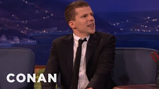 Jesse Eisenberg Likes To Ask His Fans Invasive Questions  CONAN on TBS [upl. by Aeneg276]