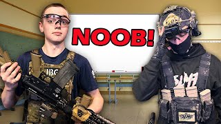 I Teach A Complete NOOB How To Airsoft CQB Like A PRO [upl. by Arabella806]