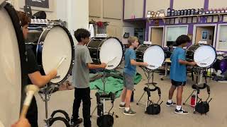 Cedar Ridge Drumline Oct 25 2023 Rain Day [upl. by Ahsenaj]