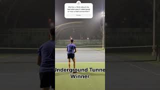 Underground tunnel shot tennis shorts youtubeshorts [upl. by Agostino946]