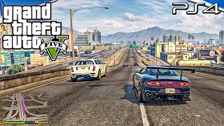 Grand Theft Auto V PS4 Free Roam Gameplay [upl. by Ateikan]