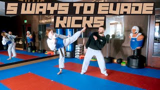 How Can You Evade Kicks  Taekwondo Sparring Tips [upl. by Anahgem]