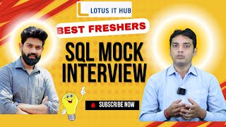 Best SQL Mock Interview  SQL Interview Questions  SQL Live Interview  SQL Class SQL Live [upl. by Ennoryt]