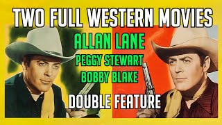 Double Feature RUSTLERS OF DEVIL’S CANYON Red Ryder amp SILVER CITY KID Allan Lane amp Peggy Stewart [upl. by Ymereg]