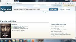 how to download subtitle srt for movies in any language 2017 [upl. by Nnaylloh]