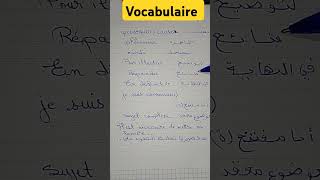 Vocabulaireproduction écritedes expressionsvocabulaire [upl. by Gerard]