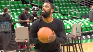 VIDEO  Mavs Kyrie Irving practices before Game 1 of 2024 NBA Finals [upl. by Ellerahc44]